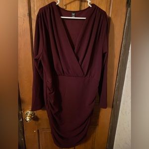 Form fitting, long sleeve dress. SHEIN curve.